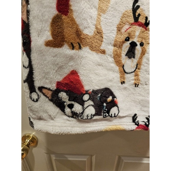 Pickle &Dot French English Bulldog Oversized Plush Throw Blanket - Picture 4 of 7